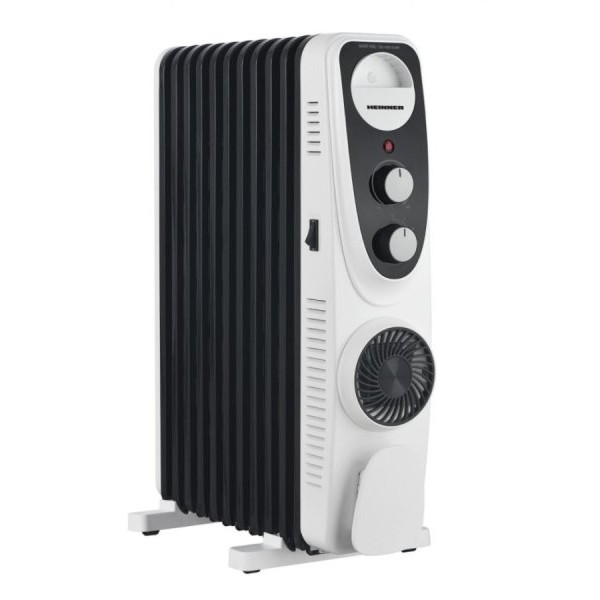 HEINNER Uljani radijator HEINNER HOH-MVT11WH-BK 11rebara/2300W+ventilator 400W
