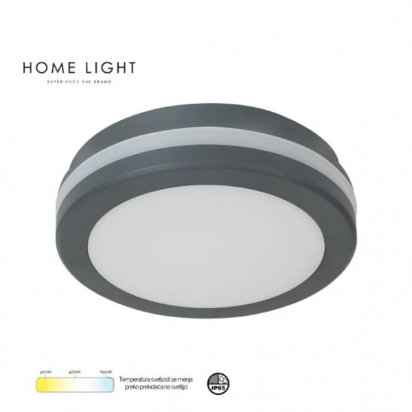 HOME LIGHT MONA-300-30W LED plafonjera siva