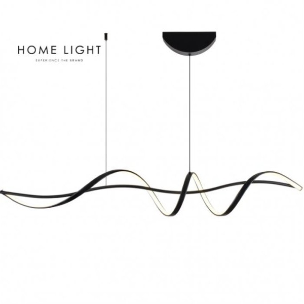 HOME LIGHT Solea 12 LED luster crni
