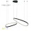 HOME LIGHT Solea 17 LED visilica crna