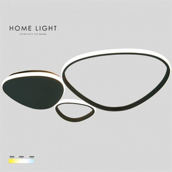 HOME LIGHT Solea 19 LED plafonjera crna