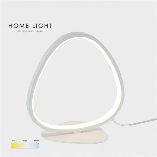 HOME LIGHT Solea 22 LED stona lampa bela