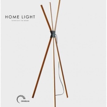 HOME LIGHT SOLEA 25 PODNA LAMPA 48W 3000K CRNA/DRVO DIMABILNA