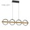 HOME LIGHT SOLEA 3 LUSTER 36W 3000/4000/6000K CRNA/DRVO
