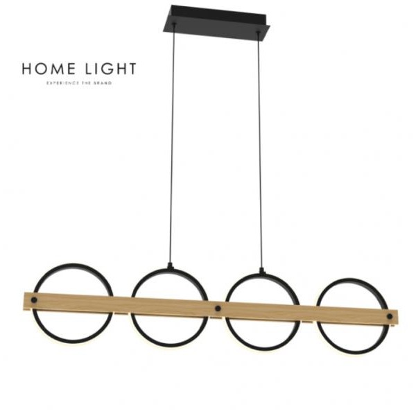 HOME LIGHT SOLEA 3 LUSTER 36W 3000/4000/6000K CRNA/DRVO