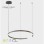 HOME LIGHT Solea 44 LED visilica siva