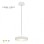 HOME LIGHT Solea 66 CCT LED visilica bela