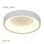 HOME LIGHT Solea 71 CCT LED plafonjera bela