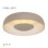 HOME LIGHT Solea 76 CCT LED plafonjera Cappuccino