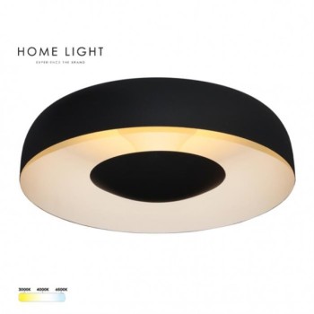 HOME LIGHT Solea 76 CCT LED plafonjera crna