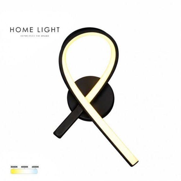 HOME LIGHT Solea 88 CCT LED zidna lampa crna