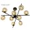 HOME LIGHT TALIA 42 LUSTER 9*G9 CRNA/BAKAR