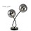 HOME LIGHT TALIA 47 STONA LAMPA 2*G9 CRNA/BAKAR