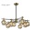 HOME LIGHT TALIA 5 LUSTER 8*G9 CRNA/BAKAR