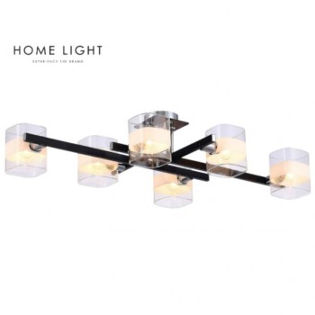 HOME LIGHT TALIA 58 LUSTER 6*E14 CRNA/HROM