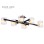 HOME LIGHT TALIA 58 LUSTER 6*E14 CRNA/HROM