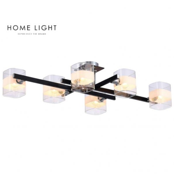 HOME LIGHT TALIA 58 LUSTER 6*E14 CRNA/HROM