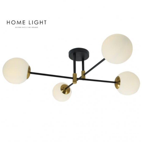 HOME LIGHT TALIA 74 LUSTER 4xE27 CRNA/ZLATO