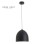 HOME LIGHT TALIA 96 VISILICA 1*E27 CRNA