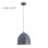 HOME LIGHT Talia 96 Visilica siva
