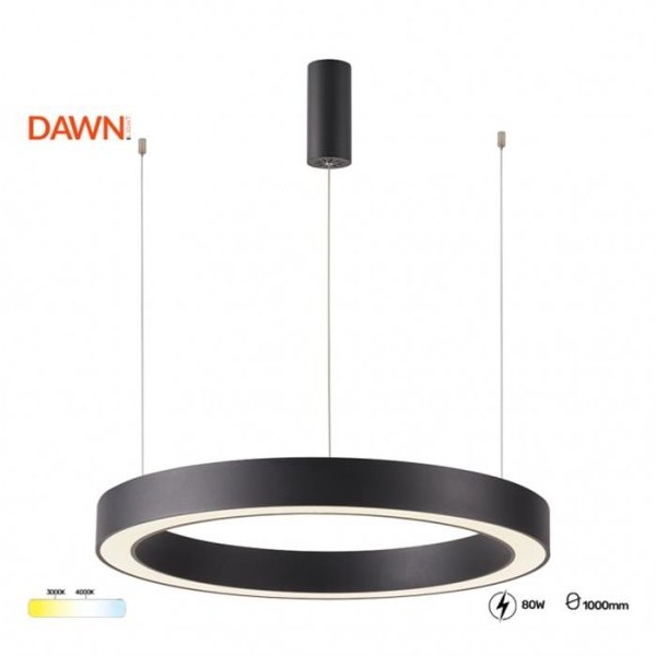 HOME LIGHT Vesta 683 LED visilica crna