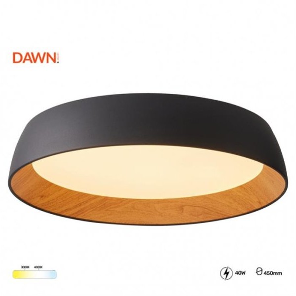 HOME LIGHT Vesta 684 LED plafonjera crna