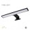 HOME LIGHT Vesta 692 LED zidna lampa crna