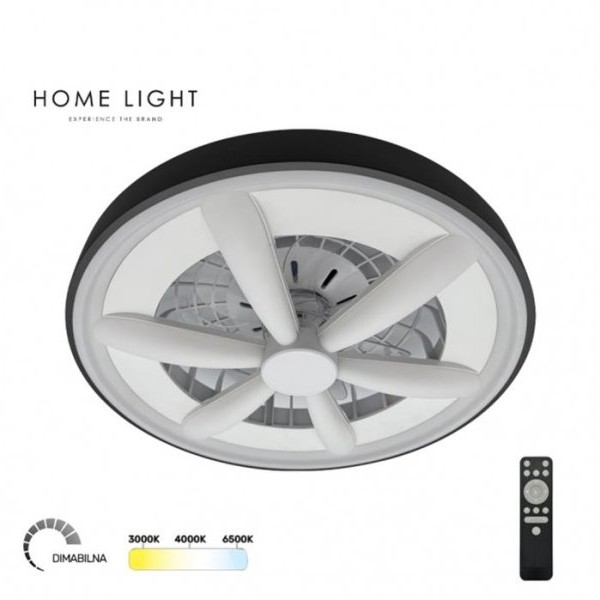 HOME LIGHT YL-FAN-G001 LED plafonjera sa ventilatorom crna