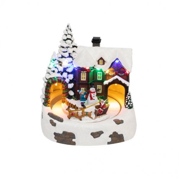 HOME Svetleća LED diorama snežna koliba