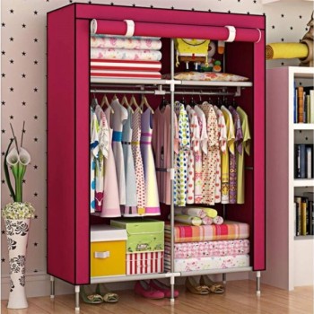 HOMEMATE Prenosivi garderober bordo boje 170*105*45