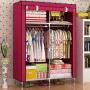 HOMEMATE Prenosivi garderober bordo boje 170*105*45