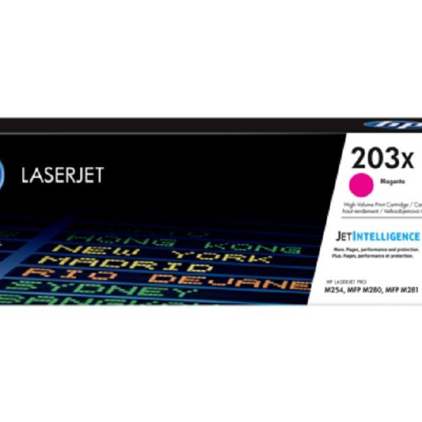 HP 203X High Yield Magenta Original LaserJet Toner Cartridge (CF543X)