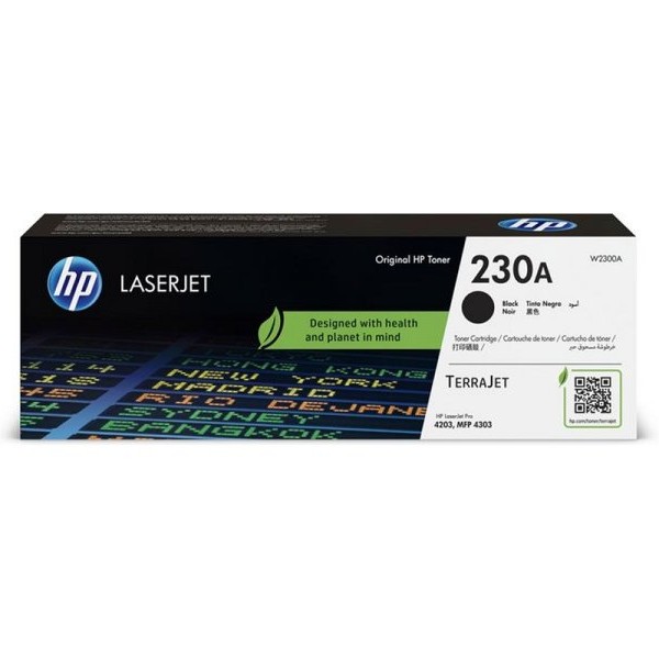 HP 230A Black Original LaserJet Toner Cartridge (W2300A)