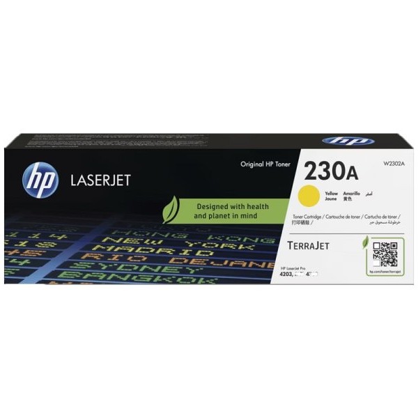 HP 230A Yellow Original LaserJet Toner Cartridge (W2302)