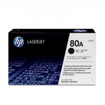 HP 80A Black Original LaserJet Toner Cartridge, CF280A