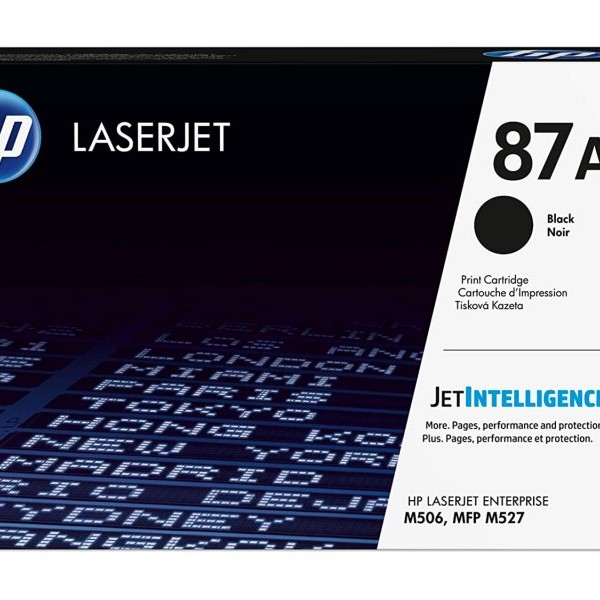 HP 87A Black Original LaserJet Toner Cartridge, CF287A