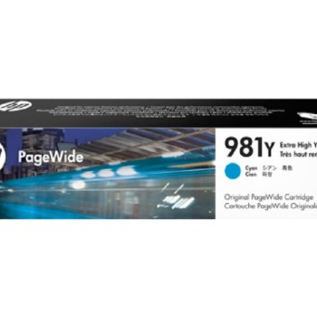 HP 981Y Extra High Yield Cyan Original PageWide Cartridge, L0R13A