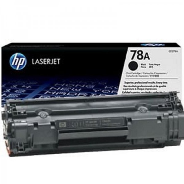 HP 78A Black Original LaserJet Toner Cartridge, CE278A
