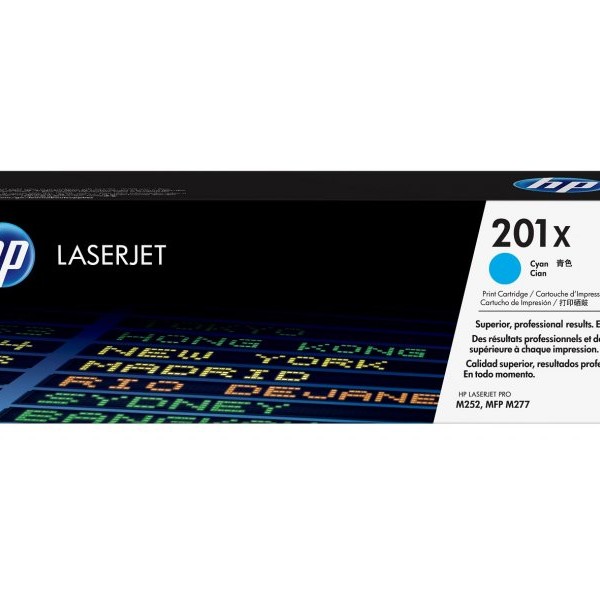 HP Toner 201X High Yield Cyan CF401X