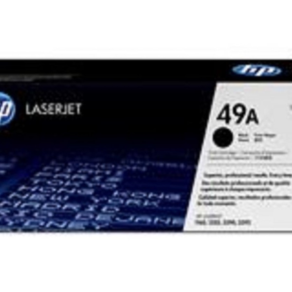 HP 49A Black Original LaserJet Toner Cartridge, Q5949A