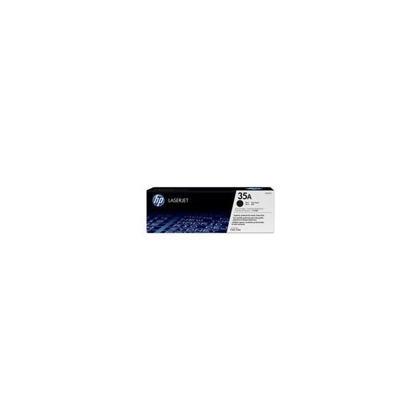 HP 35A Black Original LaserJet Toner Cartridge, CB435A