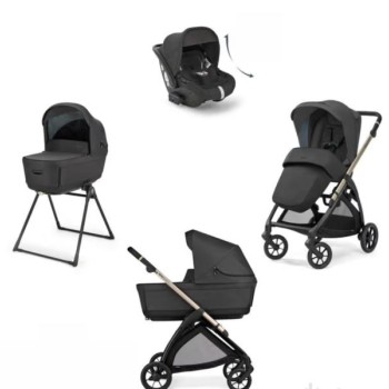 INGLESINA Kolica za bebe Electa Darwin 25 3u1, Crna