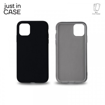 JUST IN CASE 2u1 Extra case MIX paket crni za iPhone 11