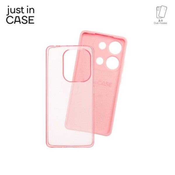 JUST IN CASE Paket maski za telefon 2u1 Redmi Note 13 Pro 4G PINK
