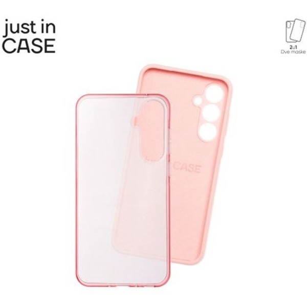 JUST IN CASE Paket maski za telefon 2u1 Samsung Galaxy A35 PINK