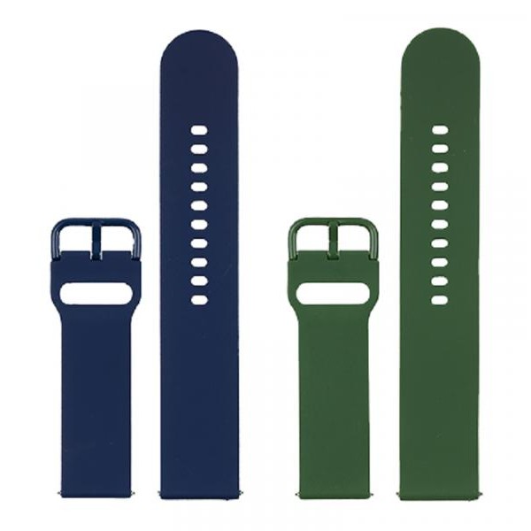 JUST IN CASE Zamenske narukvice 2u1 za pametne satove 22mm Blue-Green