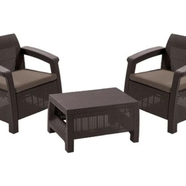 KETER Baštenski set Corfu weekend braon CU 258953