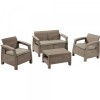 KETER CORFU II Baštenski set, Pe-ratan, kapućino (CU 227640)