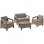 KETER CORFU II Baštenski set, Pe-ratan, kapućino (CU 227640)