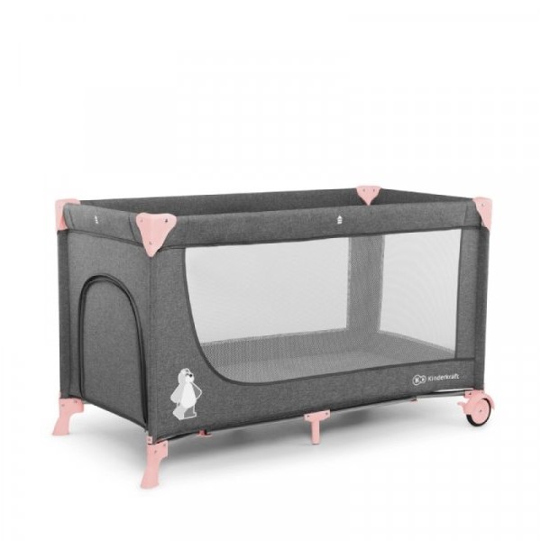 KINDERKRAFT Kinderkraft prenosivi krevetac JOY pink